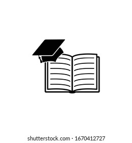 Graduation cap icon. education icon 