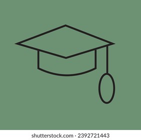 graduation cap icon .education icon