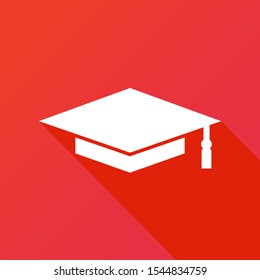 Graduation cap icon. Education icbn