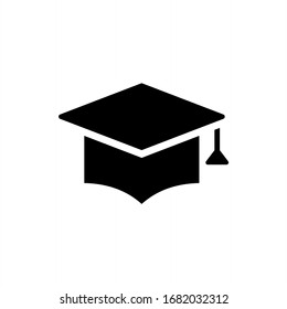 Graduation cap icon. Education icon vector illustration