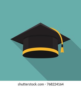 Graduation cap icon. Education icon for web and graphic design