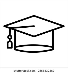 Graduation Cap Icon Element For Design