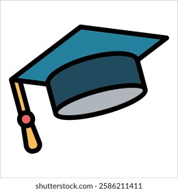 Graduation Cap Icon Element For Design