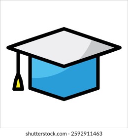 Graduation Cap Icon Element For Design