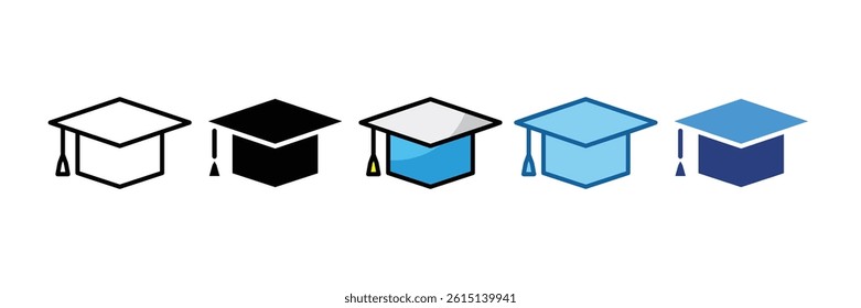 Graduation Cap Icon Element For Design