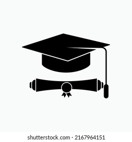 Graduation Cap Icon. Fresh Graduate - Vector .