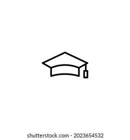 graduation cap icon, graduation hat sign vector for web site Computer and mobile app