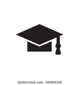 Graduate Hat Education Icon Vector Logo Stock Vector (Royalty Free ...