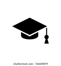 Graduation Cap Vector Icon Stock Vector (Royalty Free) 1296722329