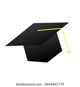 Graduation cap icon, Graduation cap illustration, Vector Graphic Design of Graduation Cap TemplateInsulated