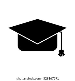 graduation cap icon image vector illustration design 