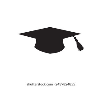 Graduation cap icon isolated on white background. Graduation cap vector icon