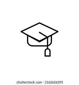 Graduiertensymbol im Strichstil
