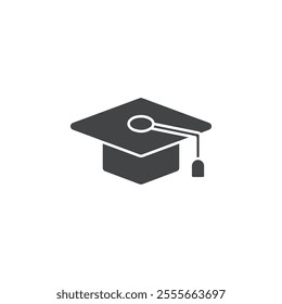 graduation cap icon outline simple logo