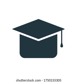 Graduation cap icon. Premium quality vector illustration.