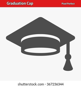 Graduation Cap Icon. Professional, pixel perfect icons optimized for both large and small resolutions. EPS 8 format.