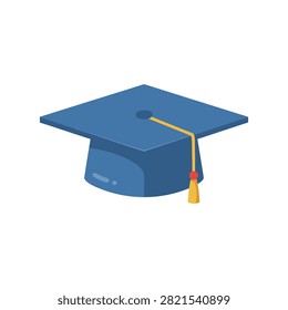 Graduation cap icon representing academic achievement and educational success with graduation education academic