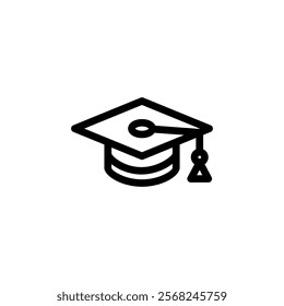 graduation cap icon sign vector design