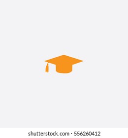 Graduation Cap icon silhouette vector illustration
