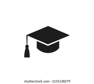 Graduation cap icon Silhouettes vector