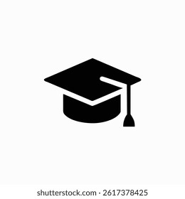 Graduation cap icon. student hat outline, line and glyph version, filled vector sign. Academic cap linear and full pictogram. Education symbol, logo illustration set.