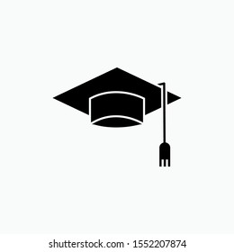 Graduation Cap Icon. Success  Illustration As A Simple Vector Sign & Trendy Symbol for Design, Websites, Presentation or Application.