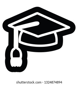graduation cap icon symbol