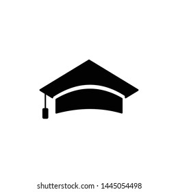 Graduation cap icon symbol vector illustration