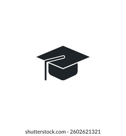 Graduation Cap icon symbol vector illustration isolated on white background