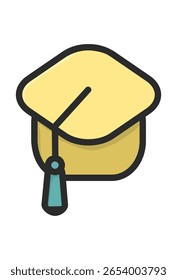 Ícone do boné de graduação, simbolizando educação e realização.
Mortarboard acadêmico, representando aprendizagem e sucesso.
Chapéu amarelo de formatura, um símbolo de sucesso acadêmico.
