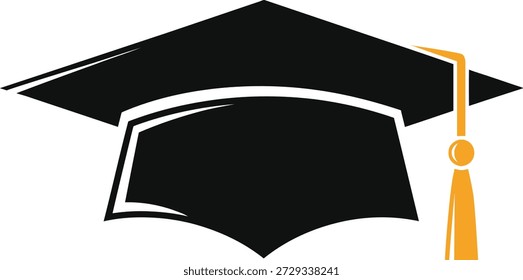 Graduation cap icon with tassel