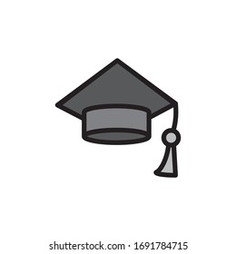 Graduationskopplungssymbol in trendigem Design, Vektorgrafik EPS10