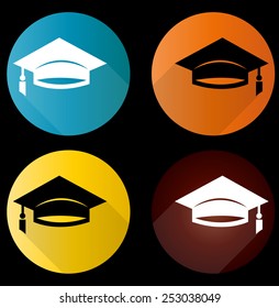 Graduation cap icon (University icon)