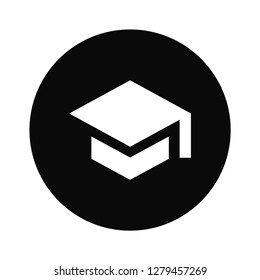 Graduation cap icon vector