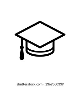 Graduation Cap Icon Vector