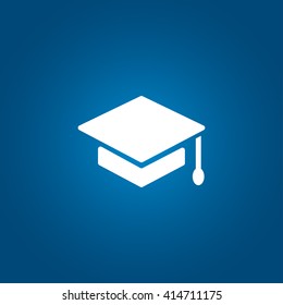 Graduation cap icon vector