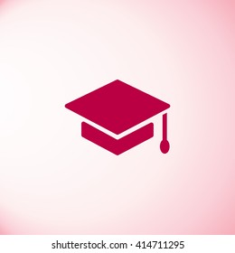 Graduation cap icon vector