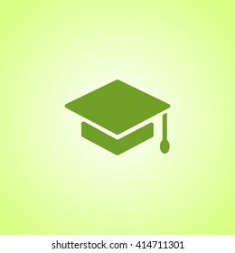 Graduation cap icon vector