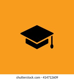 Graduation cap icon vector