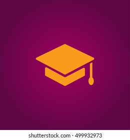 Graduation cap icon vector