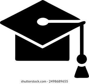 Graduation Cap icon vector art illustration