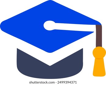 Graduation Cap icon vector art illustration