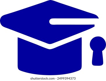 Ilustración de Arte vectorial de icono de tapa de graduación