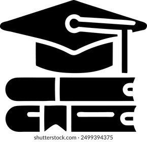 Graduation Cap icon vector art illustration