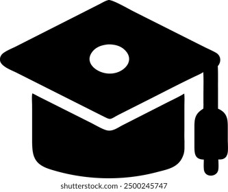 Ilustración de Arte vectorial de icono de tapa de graduación