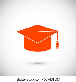 graduation cap icon, vector best flat icon EPS 10