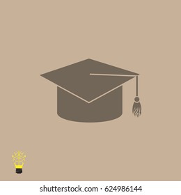 graduation cap icon, vector best flat icon EPS 10
