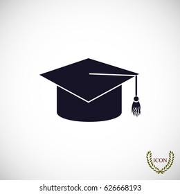 graduation cap icon, vector best flat icon EPS 10