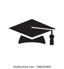 Graduation cap icon vector design template
