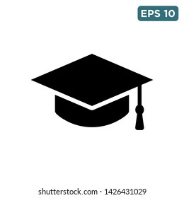 graduation cap icon vector design template